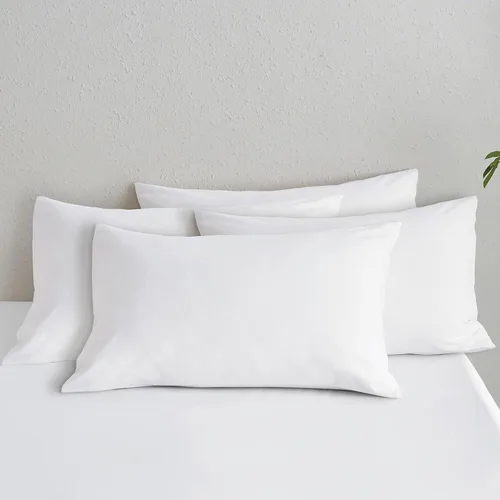 Vista 79 de MooMee Juego de 2 fundas de almohada de cuadros 100% algodón lavado con textura parecida al lino, transpirable, duradera, suave y cómoda