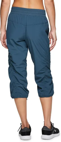 Vista 2 de RBX Active - Pantalón capri de cuerpo ligero y tejido elástico con cordón, moda para la mujer