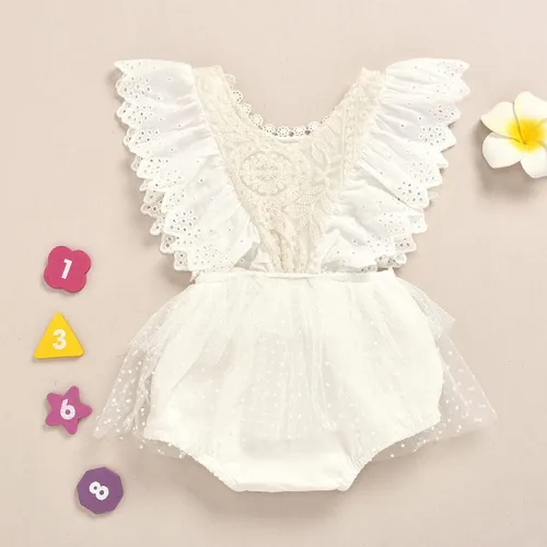 Vista 41 de IDOPIP Conjunto de ropa de 1er cumpleaños para niñas con estampado floral, estilo bohemio, con encaje, tutú y diadema de princesa