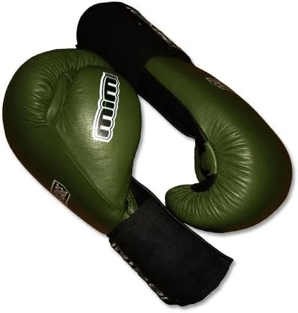 Vista 4 de Guantes de boxeo de lujo MiM-Foam Sparring - Gancho y bucle/puño elástico para Muay Thai, MMA, kickboxing, boxeo