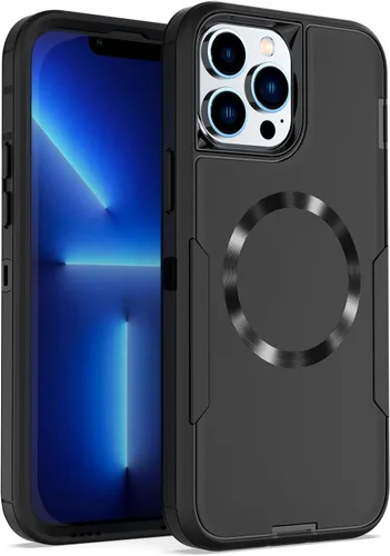 Vista 29 de Diseñada para iPhone 14 Pro, protección magnética contra caídas resistente, compatible con MagSafe, a prueba de polvo, no se decolora, no se pone