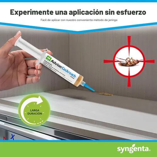 Vista 4 de Advion - Cebo de gel para cucarachas, 4 tubos x 1.06 oz, 4 émbolos y 4 puntas, control de plagas de insectos de cucarachas alemanas, uso