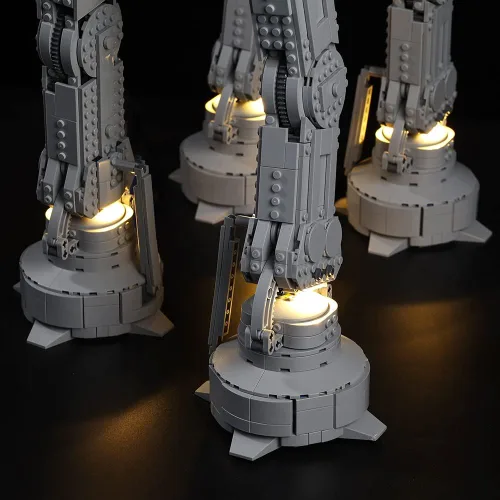 Vista 5 de Kyglaring Kit de luces LED compatible con Lego Set 75313, accesorios de iluminación compatibles con el modelo Star Wars at-at 75313, solo luces