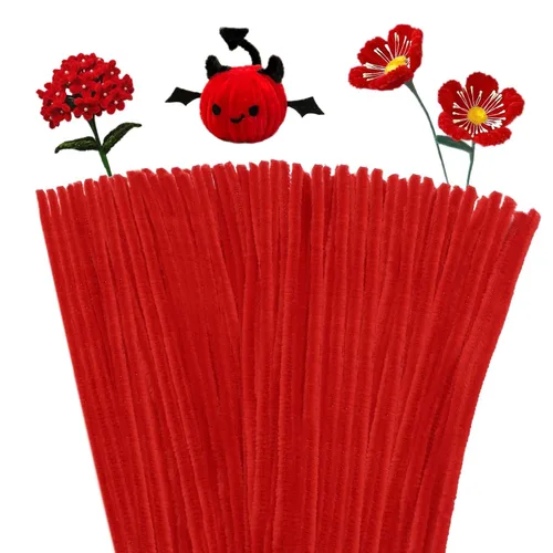 Vista 23 de Giwrmu 200 piezas 20 colores Limpiapipas para Manualidades, Limpiapipas Tallo de Chenilla, Palitos Difusos Suministros para Manualidades