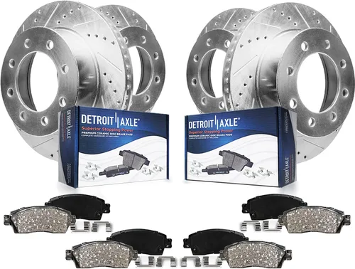 Vista 8 de Detroit Axle - Pastillas de freno para Dodge Ram 2500 3500 2003-2008, Ram 4000 2005-2008, 2004 2006 2007 Pastillas de freno de cerámica delanteras