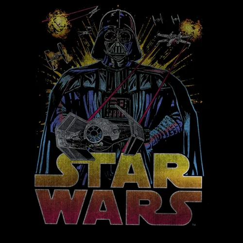 Vista 2 de STAR WARS Camiseta para niño Darth Vader Battle