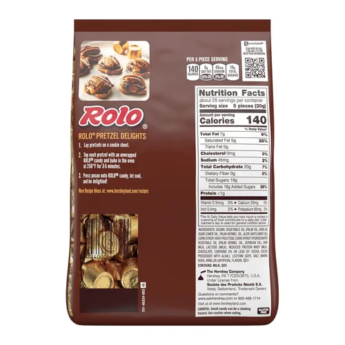 Vista 3 de ROLO Paquete de caramelos de chocolate rico para fiestas, 29.5 onzas