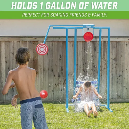 Vista 3 de GoSports Splash Tower Water Dunk Game - Tanque de inmersión en agua para niños y adultos