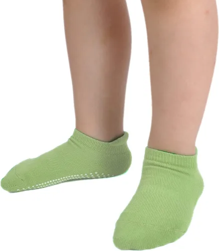 Vista 5 de EPEIUS Calcetines antideslizantes de algodón grueso con empuñaduras para niños y niñas, paquete de 612