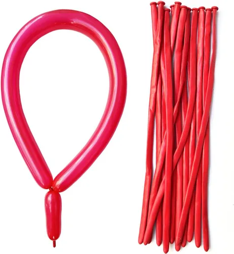 Vista 8 de 260 globos negros, globos largos negros, globos giratorios, globos de 260q, globos delgados, globos largos 100 piezas para globos de animales, lazos