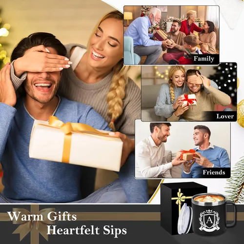 Vista 6 de MNZZ Taza de Café Aislada Personalizada de 14 Oz de Acero Inoxidable a Prueba de Fugas Taza de Agua Grande Pesada Taza Cafe Accesorios de Viaje