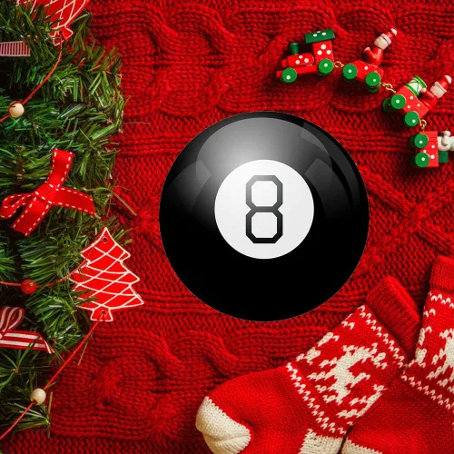 Vista 3 de Yassk Mystic 8 Ball Retro Edition - Bola de adivinación con respuestas flotantes, juguete novedoso, regalo divertido, bola negra mística