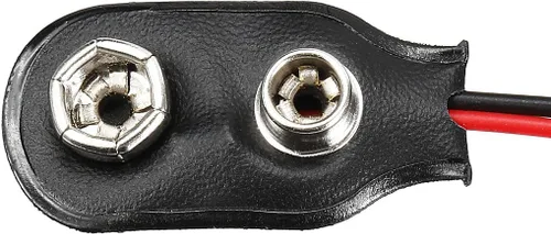 Vista 4 de uxcell 5pcs DC 9V Clip de batería Tipo I Conector de hebilla de piel sintética Alambre de plomo 5.7 in de longitud