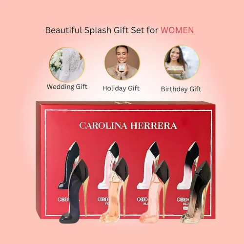 Vista 7 de Carolina Herrera Good Girl - Perfume para mujer, 4 piezas, juego de regalo mini Splash