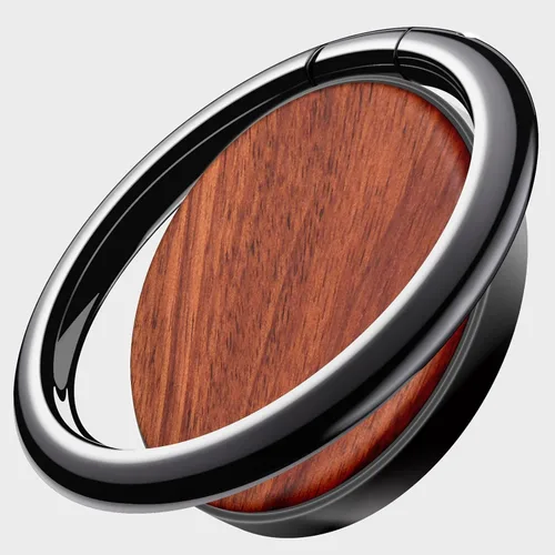Vista 9 de Carveit Soporte de anillo para teléfono celular con diseño de madera maciza, soporte de metal compatible con iPhone 16 Pro Max 13 14 Galaxy S24
