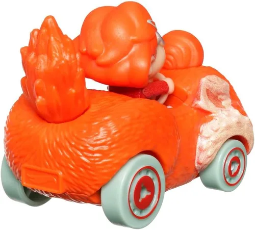 Vista 4 de Hot Wheels RacerVerse Mei with Red Panda Ming - Coche de juguete a escala 1:64