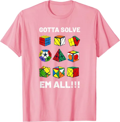 Vista 79 de Camiseta competitiva Puzzle Cube Gotta Solve Em All Speed Cubing