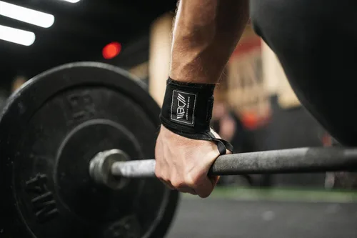 Vista 2 de WARM BODY COLD MIND - Premium Cotton Weight Lifting Wrist Wraps for Cross Training, Powerlifting, Deadlift, Weightlifting, Gym, Wrist Straps