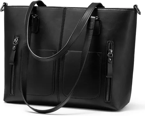 Vista 13 de LOVEVOOK Carteras Bolso Tote para Mujer, Bolsos Grandes de Hombro, Bolsas de Trabajo de Cuero con Múltiples Bolsillos, Bolso Satchel Hobo