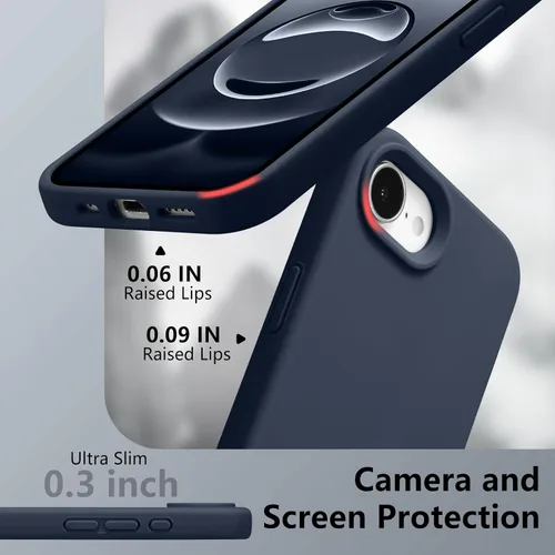Vista 511 de Funda magnética de silicona para iPhone 13 Pro, color blanco antiguo [Compatible con Magsafe] [Forro de microfibra suave antiarañazos], funda