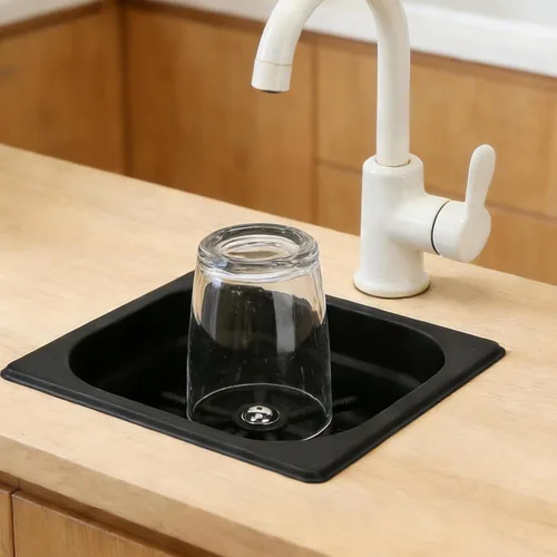 Vista 5 de Pitcher Rinser, Stainless Steel Embedded Automatic Glass Cup Washer, High Pressure Rinsing Labor Saving Countertop Kitchen Sink Glass Rinser with
