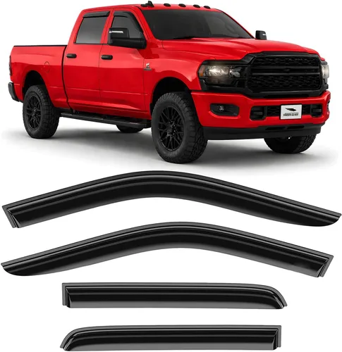 Vista 10 de Voron Glass - Cinta adhesiva de borde cromado, protectores de lluvia extra duraderos para Ford Edge 2015-2024, deflectores de ventana, viseras