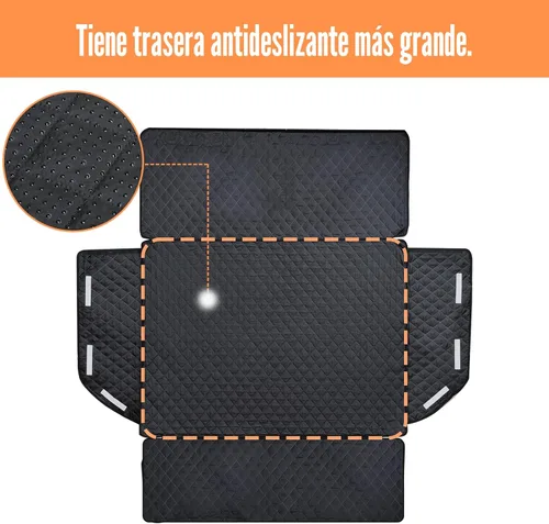 Vista 5 de Funda de carga para perros, impermeable, para mascotas, para SUV, sedanes y furgonetas, con protector de aleta de parachoques, antideslizante