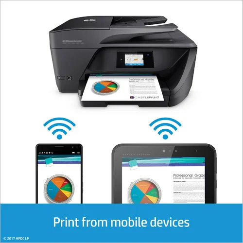 Vista 6 de HP OfficeJet Pro 6978 Impresora inalámbrica todo en uno, tinta instantánea, funciona con Alexa (T0F29A)