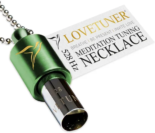 Vista 17 de LOVETUNER Collar de respiración de 528Hz para alivio del estrés, atención plena y meditación Silbato de sanación sonora para ansiedad, enfoque