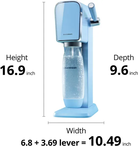 Vista 32 de SodaStream Máquina de agua con gas Art (negro) con CO2 y botella apta para lavavajillas