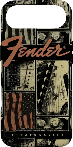 Vista 27 de Fender Funda vintage Stratocaster Americana Distressed Collage para iPhone 17