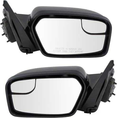Vista 59 de TRQ Conjunto de 2 piezas de espejo lateral para conductor y pasajero, ajuste eléctrico, sin calefacción, sin memoria, color negro, compatible