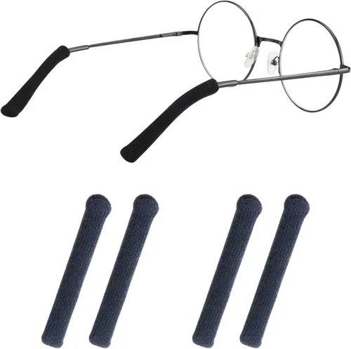 Vista 14 de Cojines para las orejas para lentes con tela de algodón, puntas de retenedor de gafas de punto suave, almohadillas elásticas antideslizantes