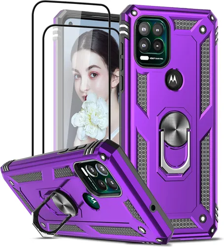 Vista 176 de LeYi Funda para Moto G Stylus 2022 4G (no compatible con 5G), funda para Moto G Stylus con 2 protectores de pantalla, funda protectora de grado Oro