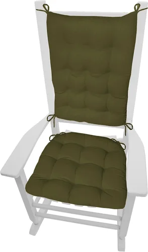 Vista 9 de Barnett Home Decor Madrid Cojines Naturales para Mecedora - Almohadilla de Asiento de Mecedora Rellena de Espuma de Látex 16.5 x 18 pulgadas y Cojín