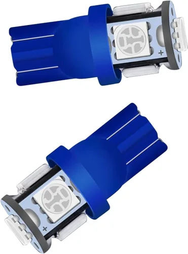 Vista 2 de T10 194 168 Bombilla LED 158 161 2825 Panel de instrumentos Panel de instrumentos Cluster Dashboard Bombilla LED 5 SMD Azul