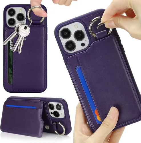 Vista 22 de Havaya Funda MagSafe compatible con iPhone 13 Pro Max con tarjetero - Funda magnética desmontable 2 en 1 - Ranuras para tarjetas de crédito de carga