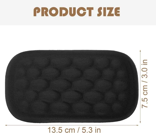 Vista 2 de Alipis Memory Foam Wrist Rest for Keyboard and Mouse Pad Ergonomic Wrist Support Cushion for Office and Gaming Black Single-Hand for Computer