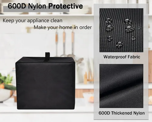 Vista 4 de Funda para freidora de aire para horno, resistente al calor, impermeable, contra el polvo, funda protectora para freidora de aire Cuisinart + horno