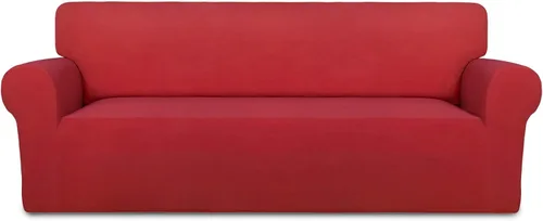 Vista 113 de PureFit Funda súper elástica para sofá reclinable con bolsillo, funda de sofá suave y antideslizante de elastano, lavable, protector de muebles