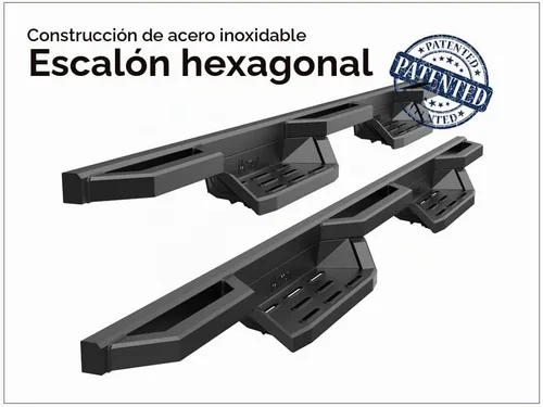 Vista 4 de APS Estribos de Bolsillo de Acero Inoxidable Estribos Corridos Barras Laterales Compatibles con Ram 1500 2009-2018 Crew Cab & Ram 2500 3500 2010-2026