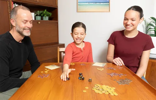 Vista 5 de Messy Table Games Booty Dice Juego Rápido de Dados Pirata Ideal para la Noche de Juegos Familiares Perfecto para Niños y Adultos Edades 8