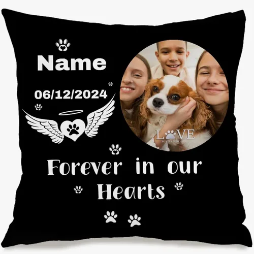 Vista 6 de Custom Couples Pillow Case with one Romantic Photo and Personalized Message enriching Your Room décor and expressing Love Through a Meaningful Gift