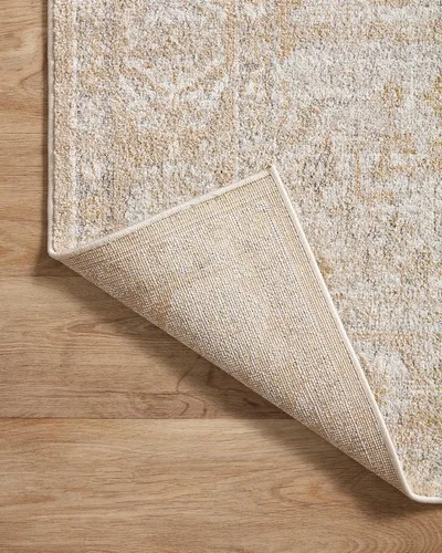 Vista 7 de Loloi Odette - Alfombra decorativa beige/plateada de 2'-3" x 3'-10" Beige y plateado