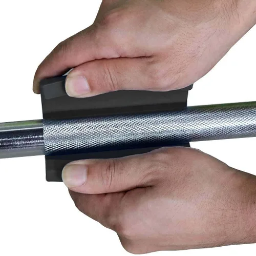 Vista 3 de Agarres para barra de pesas, agarre de barra para mancuernas, asas gruesas para levantamiento de pesas, accesorios de cable y entrenamiento