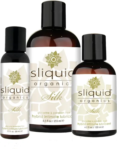 Vista 3 de Sliquid Lubricante sexual híbrido orgánico de seda 8.5oz