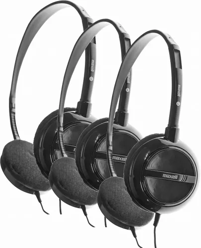 Vista 8 de Maxell Auriculares estéreo ligeros, color blanco