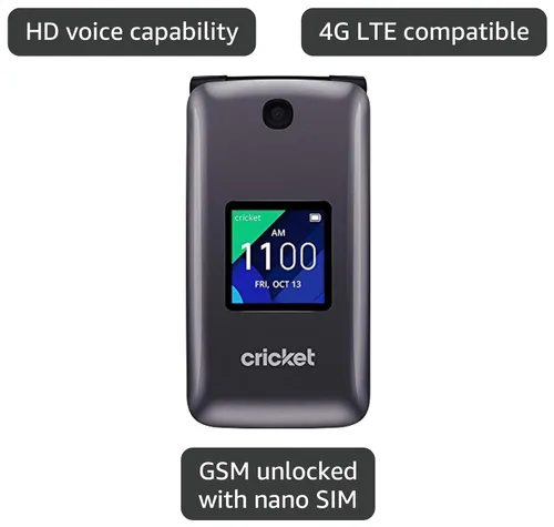 Vista 3 de Alcatel Flip Phone - Cingular Flip 2, AT&T Locked (Dark Gray)