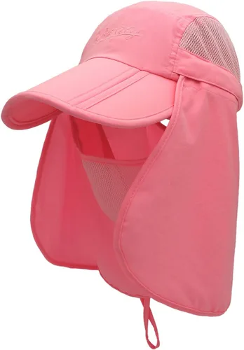 Vista 12 de Sombrero de sol transpirable de ala ancha UPF 50+ con solapa para el cuello, protección UV, gorra de secado rápido para verano, pesca al aire libre