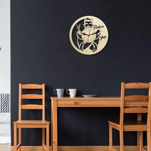 Vista 5 de Reloj de pared rústico vintage de 12 pulgadas con diseño retro, funciona con pilas, para sala de estar, dormitorio y oficina